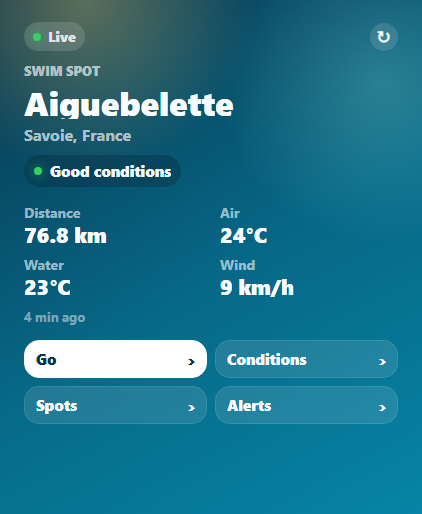 Apple Watch — swim spot