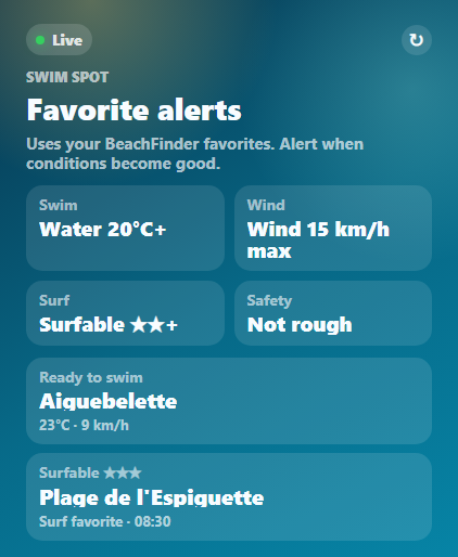 Apple Watch — alerts